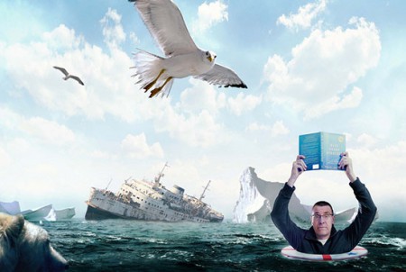 Nadando entre océanos azules